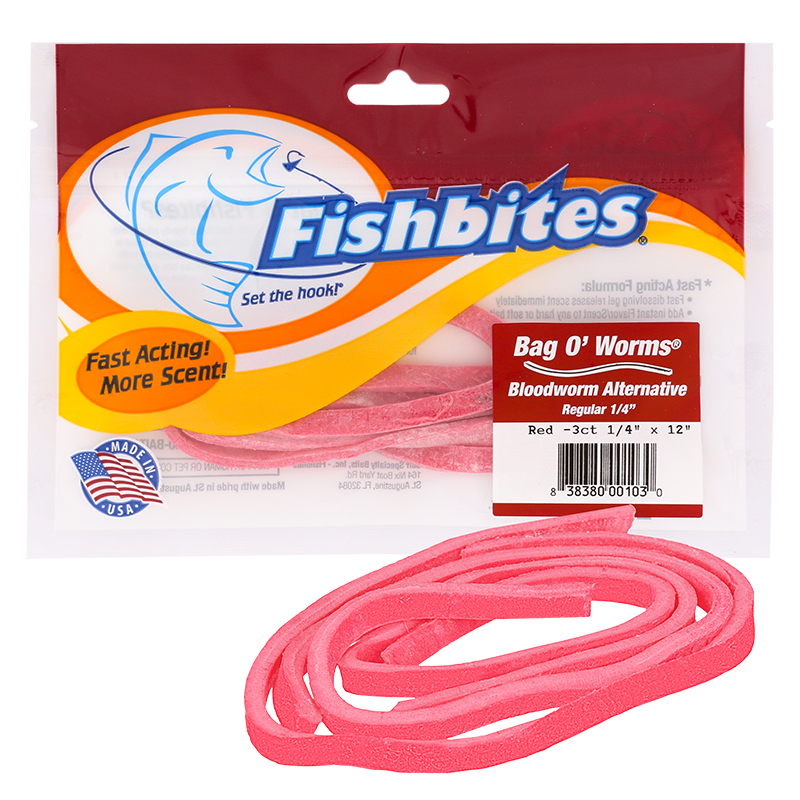 Fishbite Bloodworm Fast Action 1/4 inch